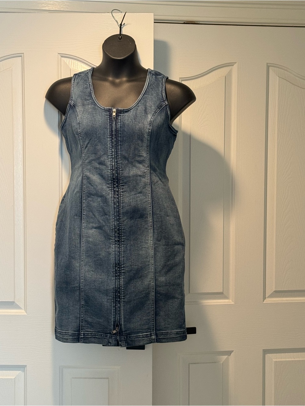 VENUS Mid-Blue Denim Garment with Label